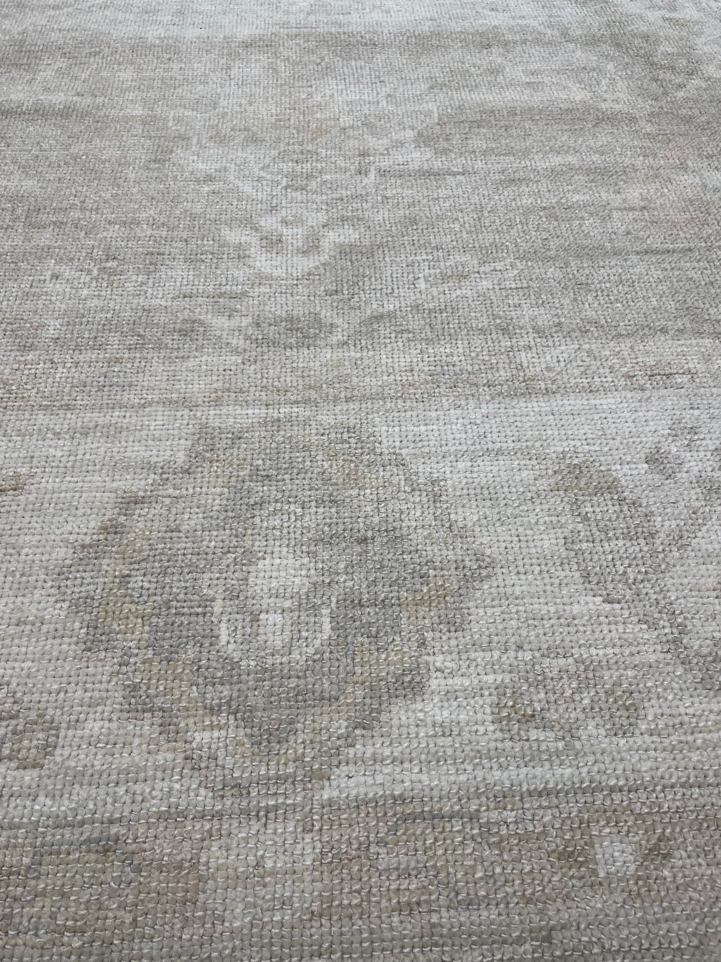 Hand-Knotted Wool Rug Turkish Oushak 8'3" x 9'11"