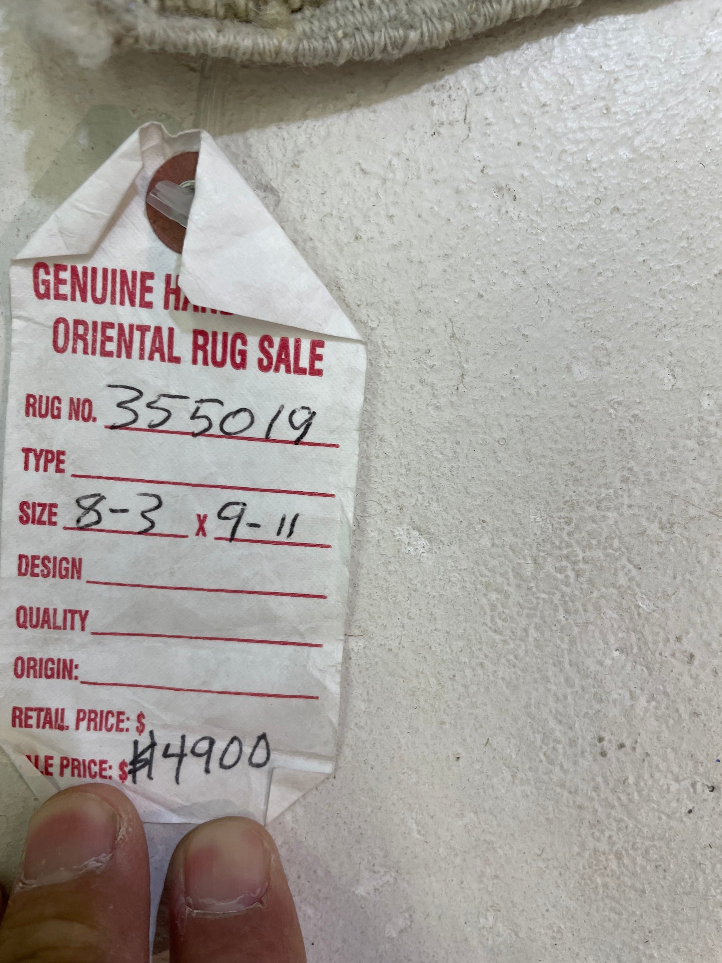 Hand-Knotted Wool Rug Turkish Oushak 8'3" x 9'11"