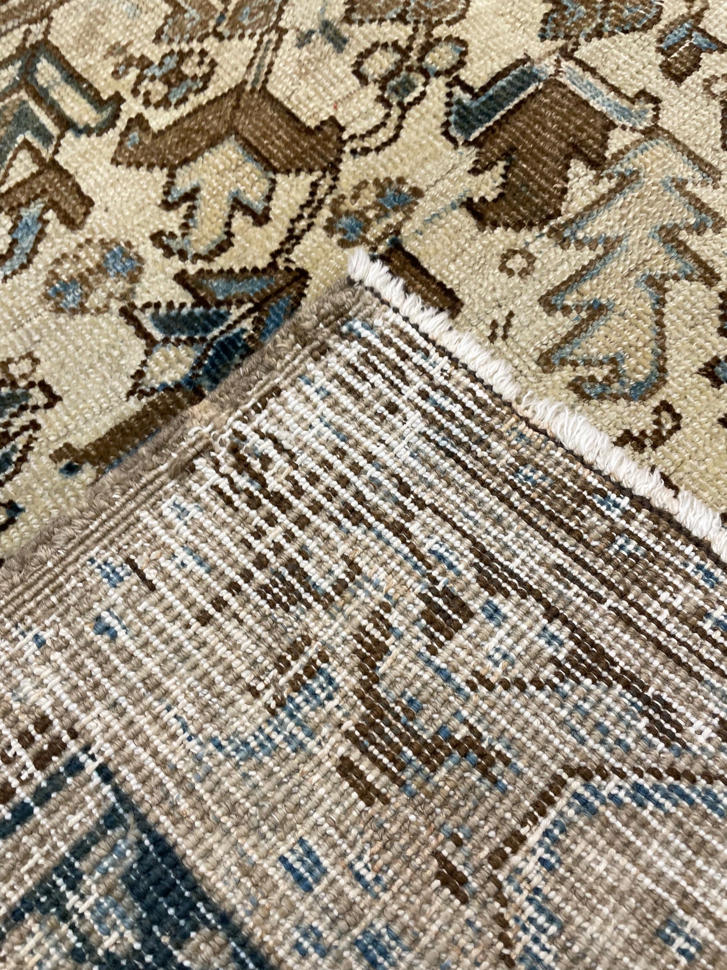 Hand-Knotted Wool Rug Turkish Oushak 7'8" x 9'9"