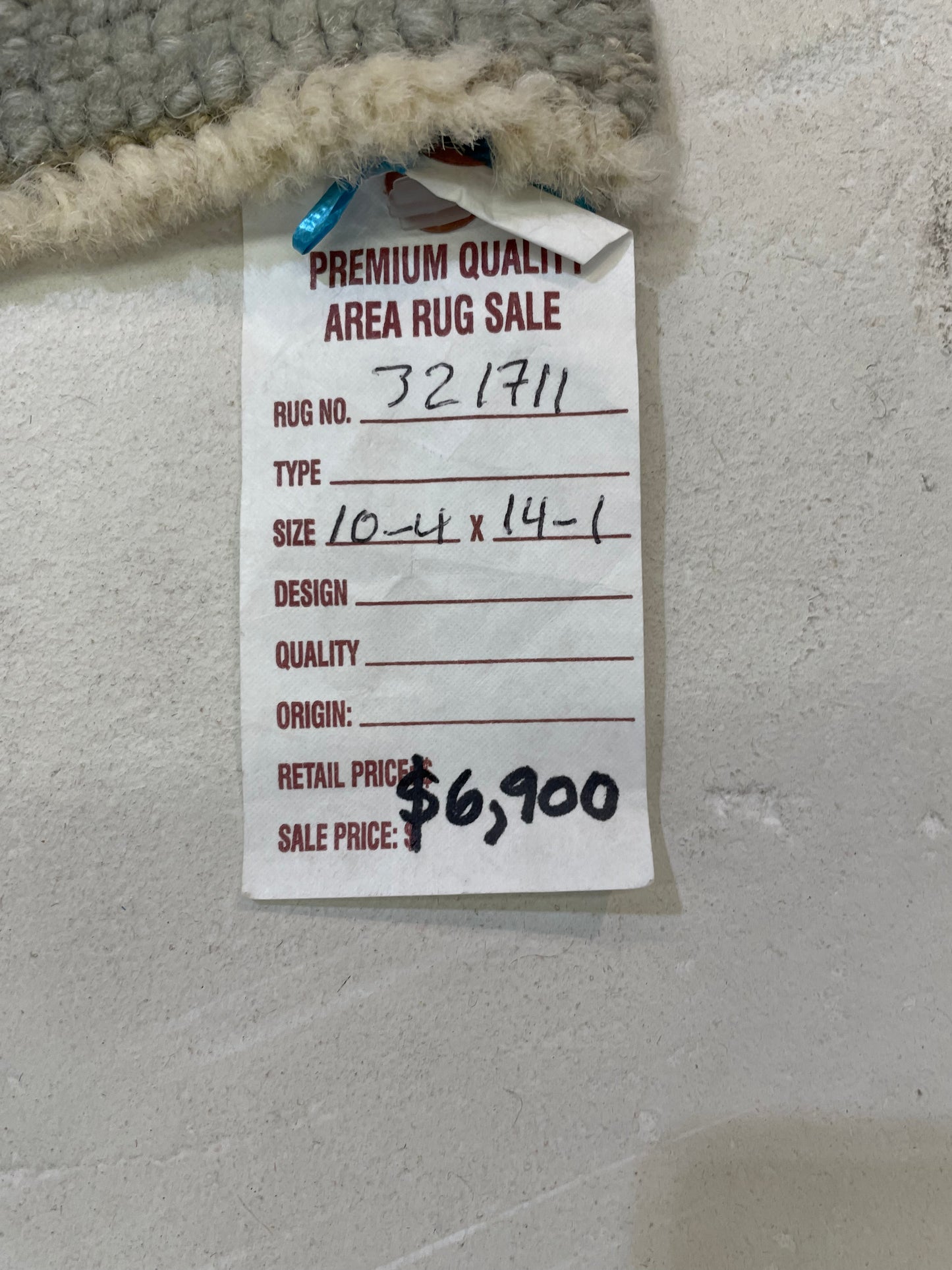 Hand-Knotted Wool Rug Turkish Oushak 10'4" x 14'1"