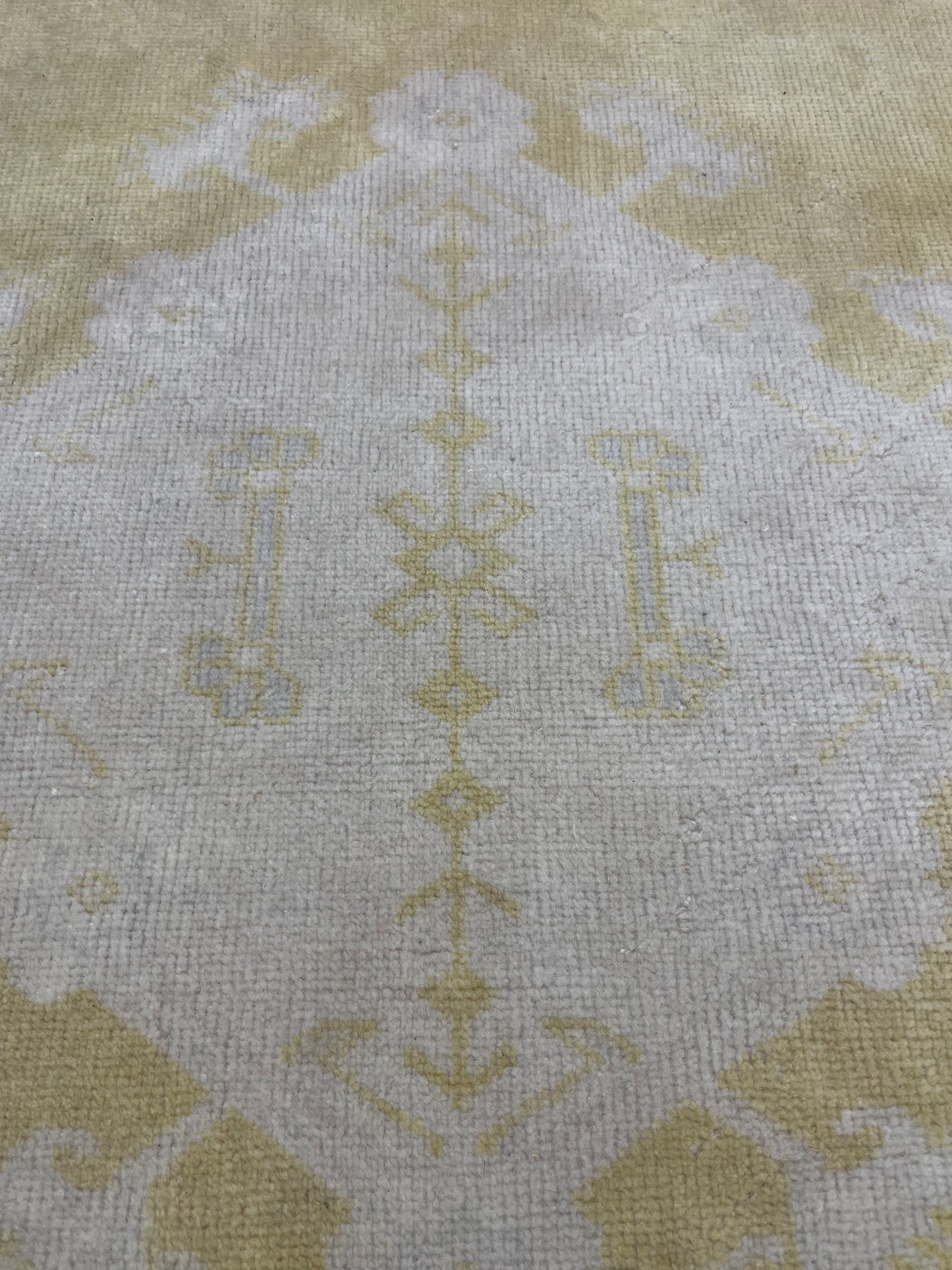 Hand-Knotted Wool Rug Turkish Oushak 10' x 13'9"