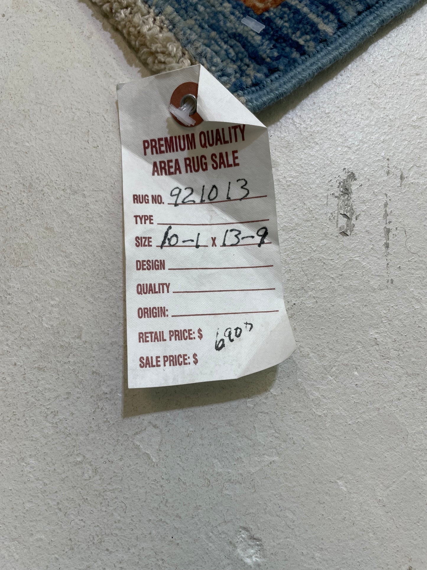 Hand-Knotted Wool Rug Turkish Oushak 10'1" x 13'9"