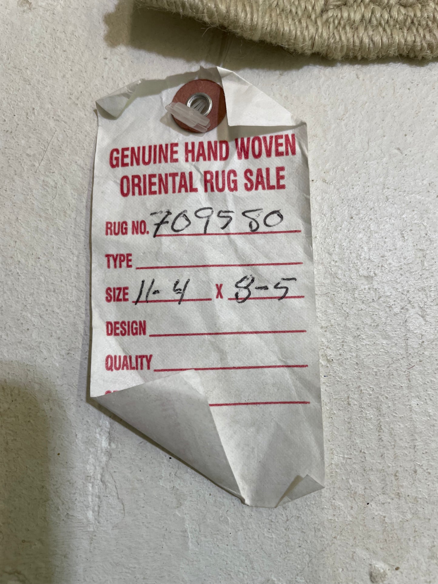 Hand-Knotted Wool Rug Turkish Oushak 8'5" x 11'4"