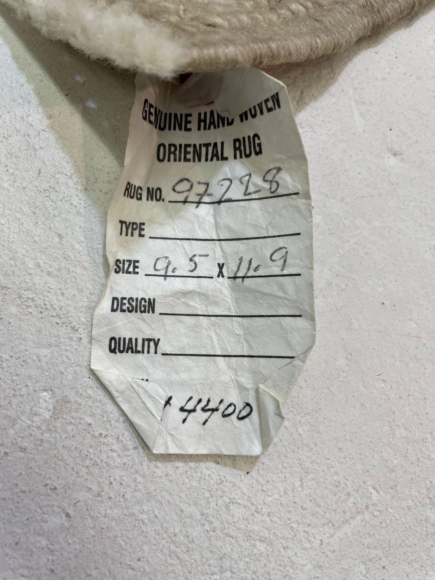 Hand-Knotted Wool Rug Turkish Oushak 9'5" x 11'9"