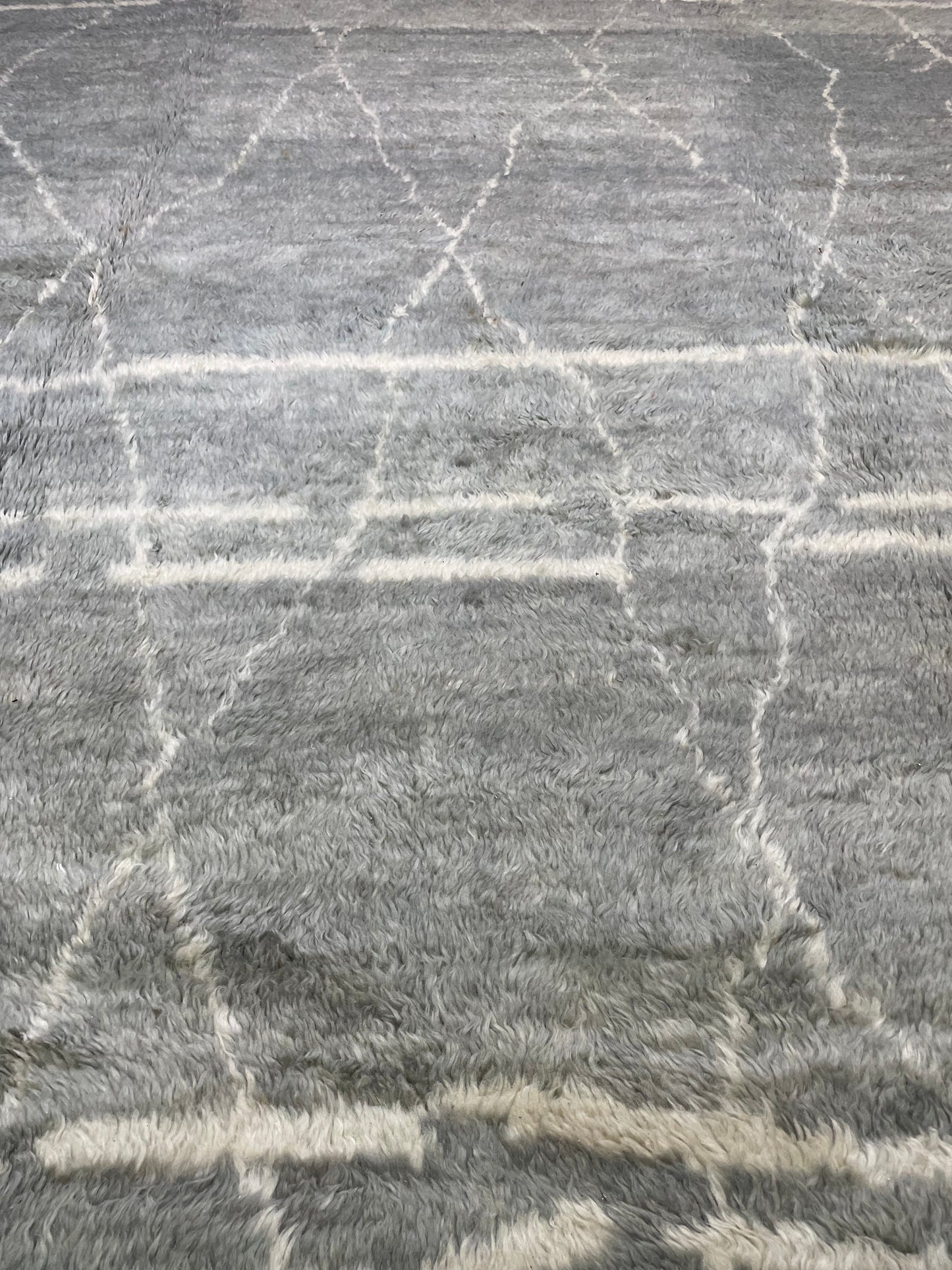 Hand-Knotted Wool Rug Turkish Oushak 9'6" x 14'