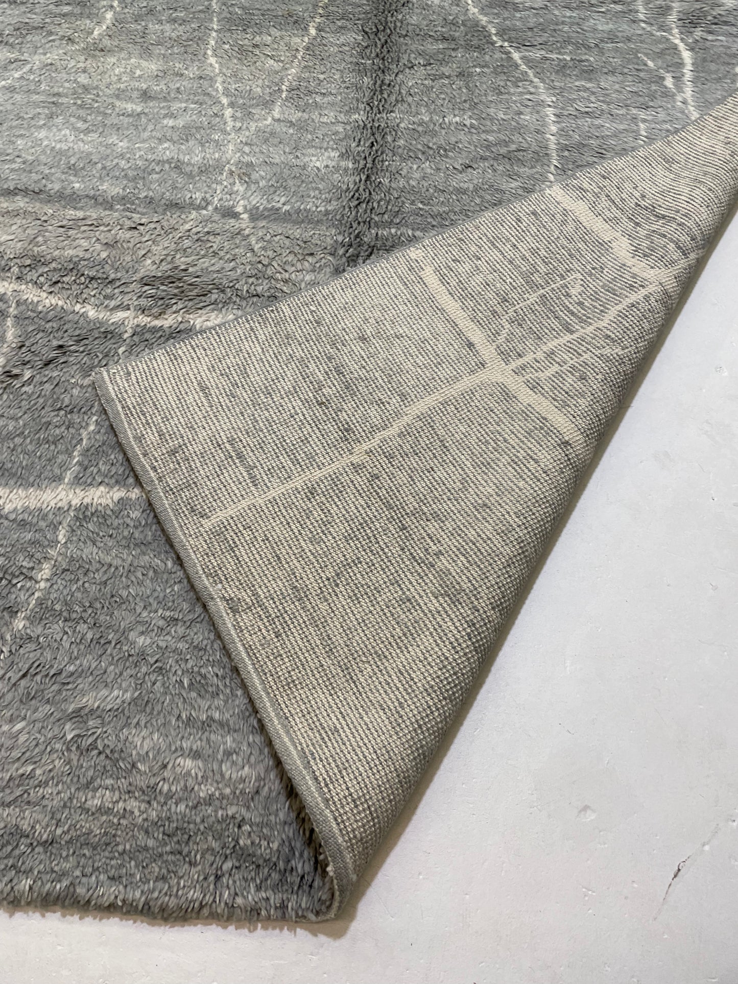 Hand-Knotted Wool Rug Turkish Oushak 9'6" x 14'