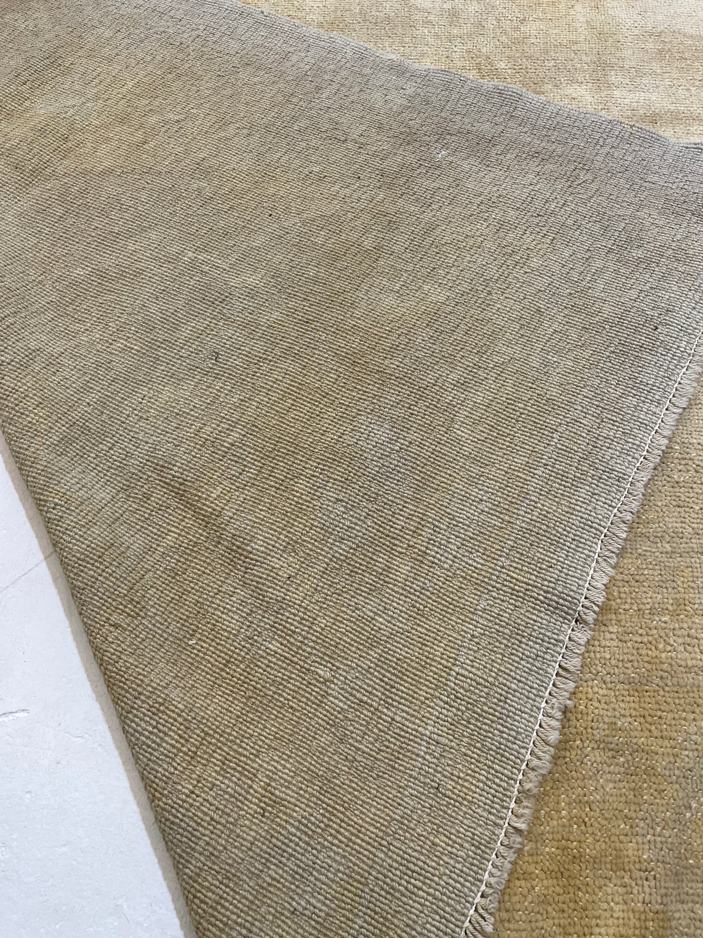 Hand-Knotted Wool Rug Turkish Oushak 10'10" x 14'4"