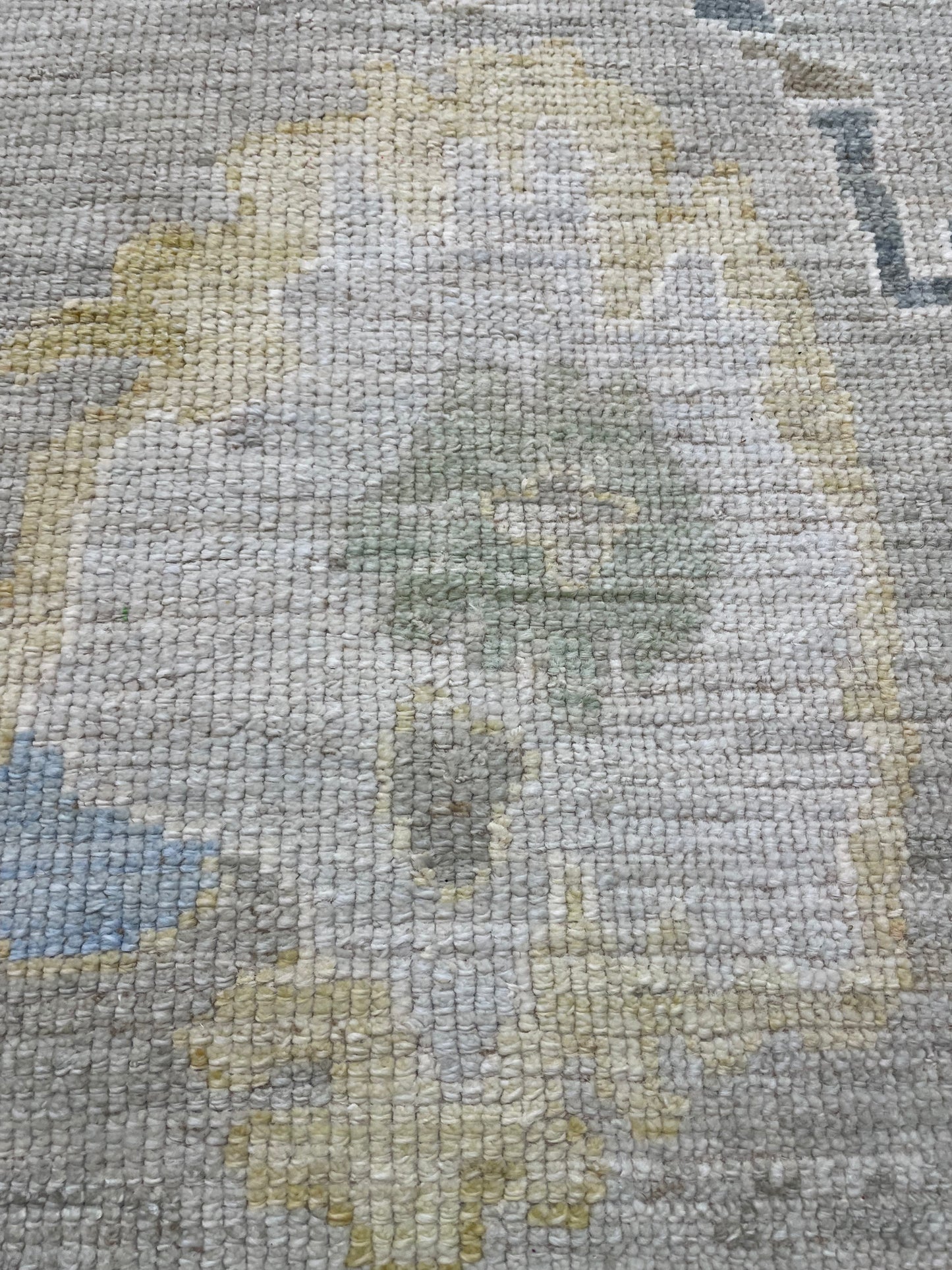 Hand-Knotted Wool Rug Turkish Oushak 9' x 12'4"