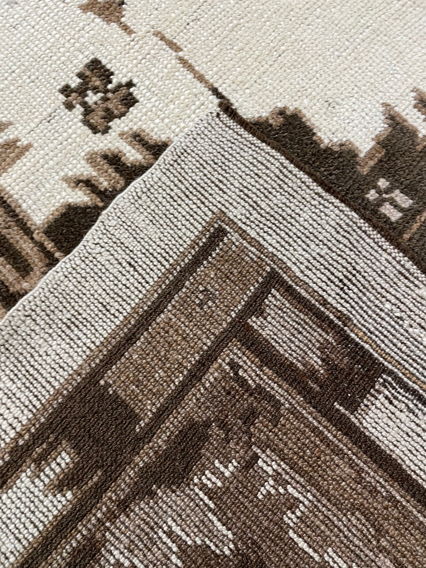 Hand-Knotted Wool Rug Turkish Oushak 10' x 13'9"