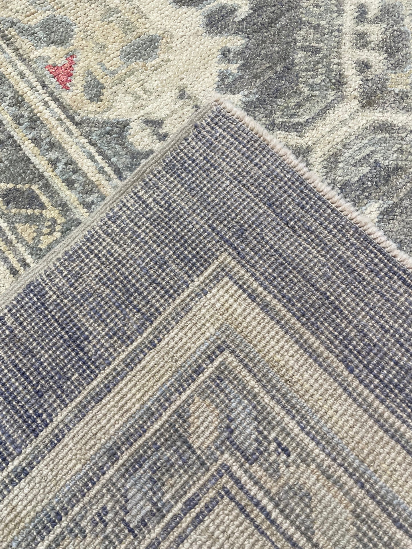 Hand-Knotted Wool Rug Turkish Oushak 9'1" x 12'4"