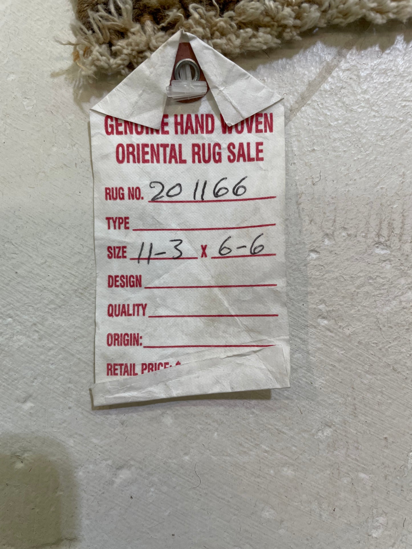 Hand-Knotted Wool Rug Turkish Oushak 6'6" x 11'3"