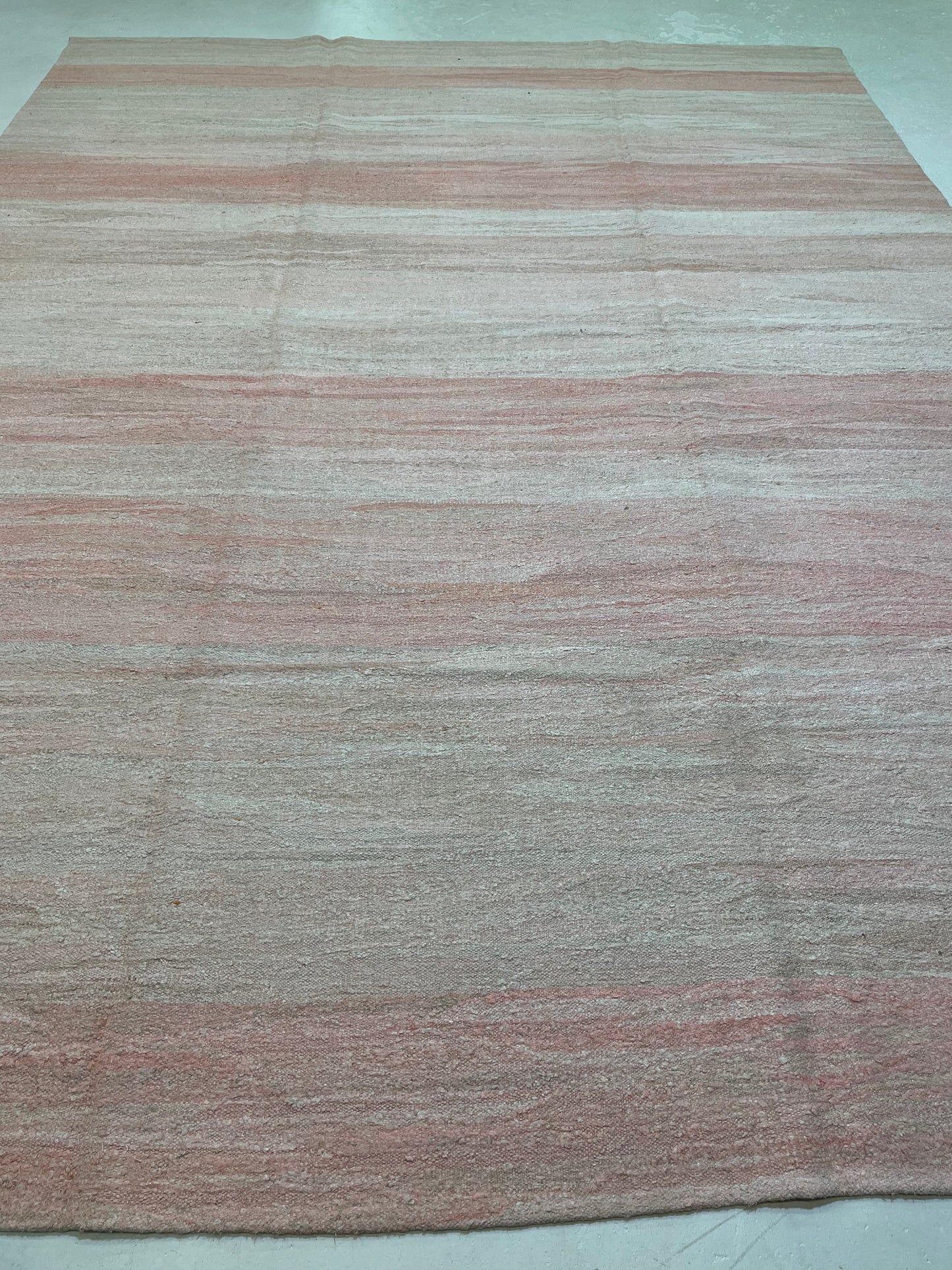 Hand-Knotted Wool Rug Turkish Oushak 9'8" x 12'10"