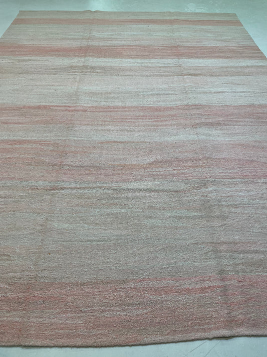 Hand-Knotted Wool Rug Turkish Oushak 9'8" x 12'10"