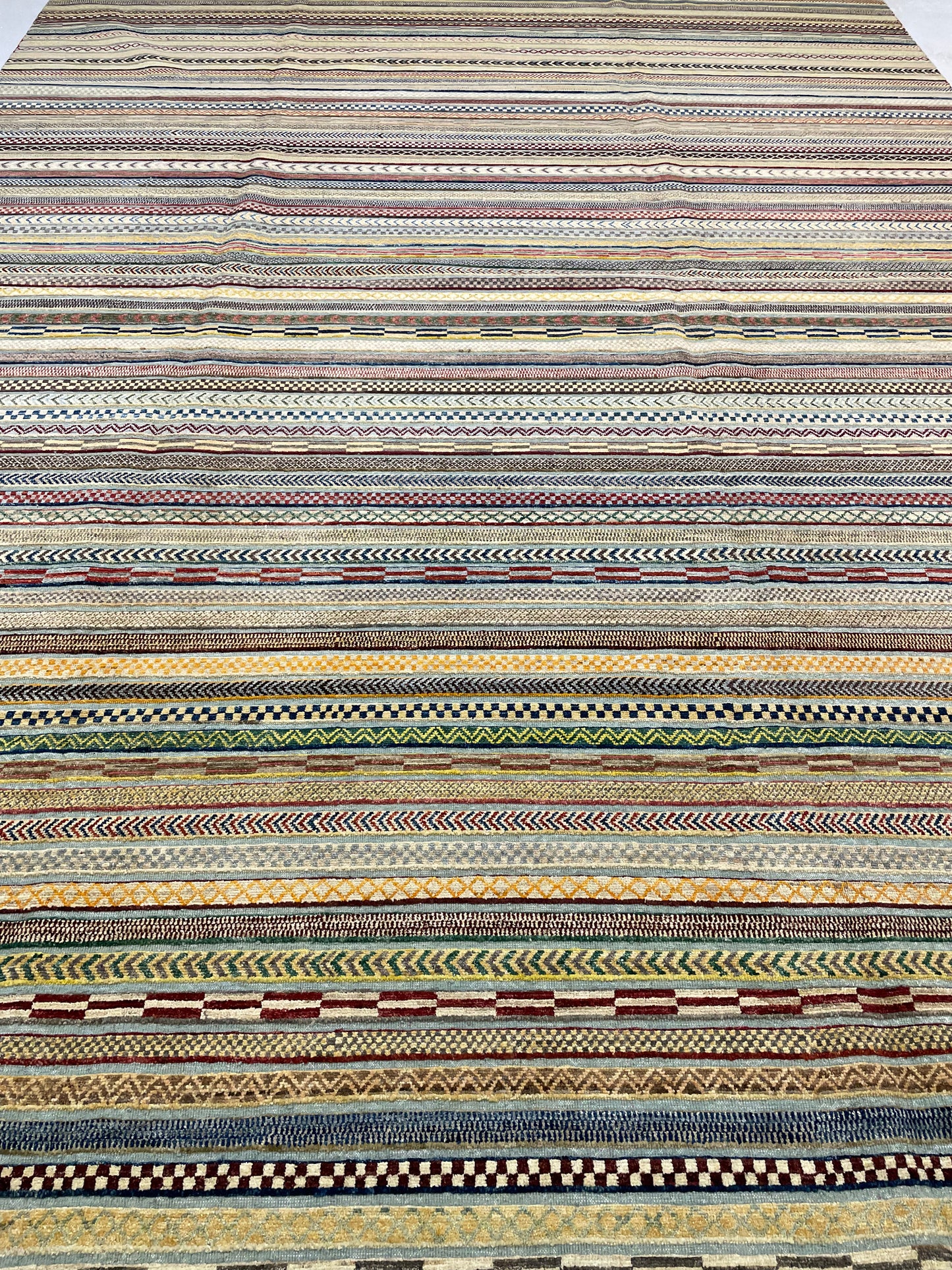 Hand-Knotted Wool Rug Turkish Oushak 10'1" x 13'9"