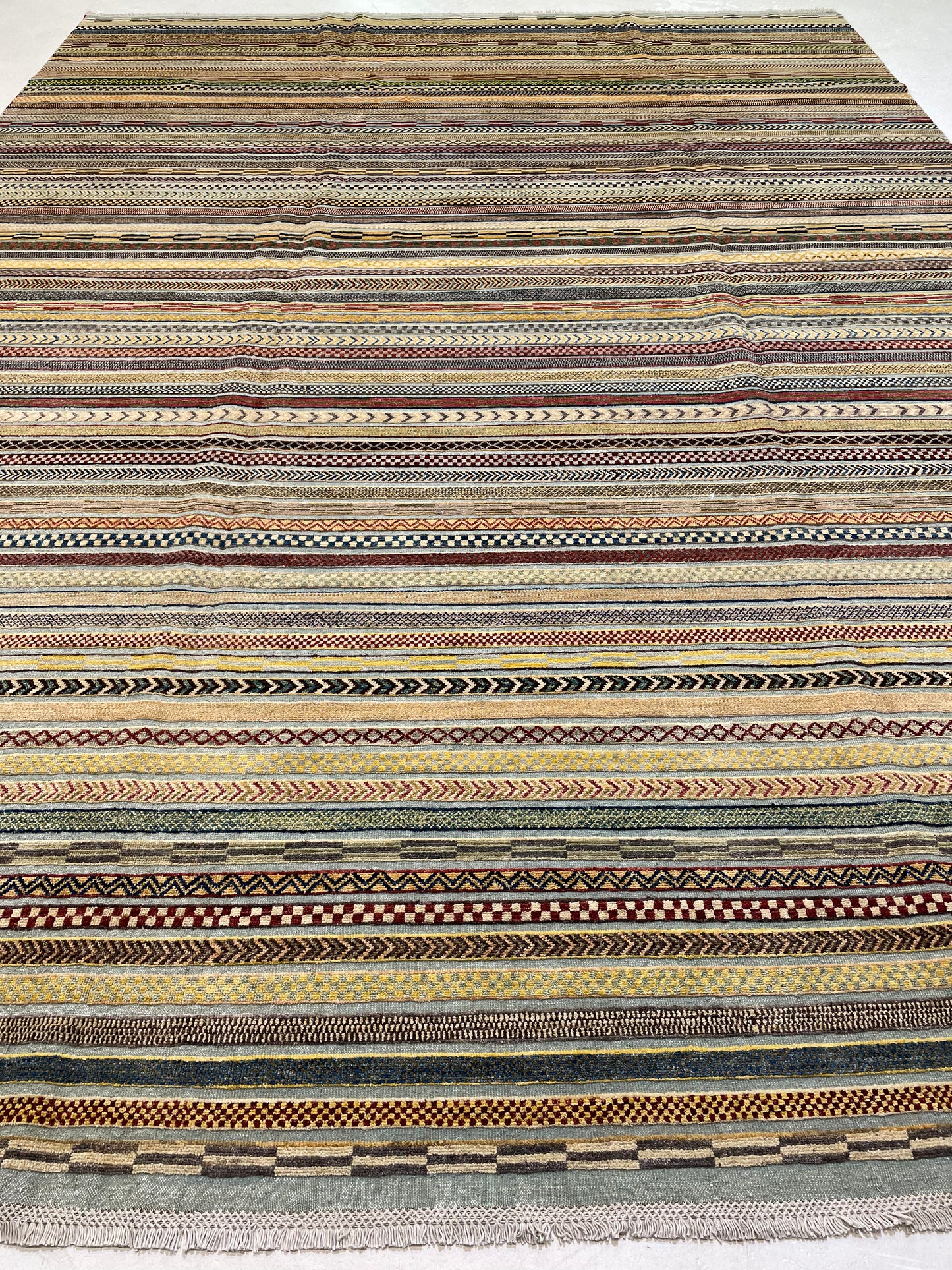 Hand-Knotted Wool Rug Turkish Oushak 10'1" x 13'9"