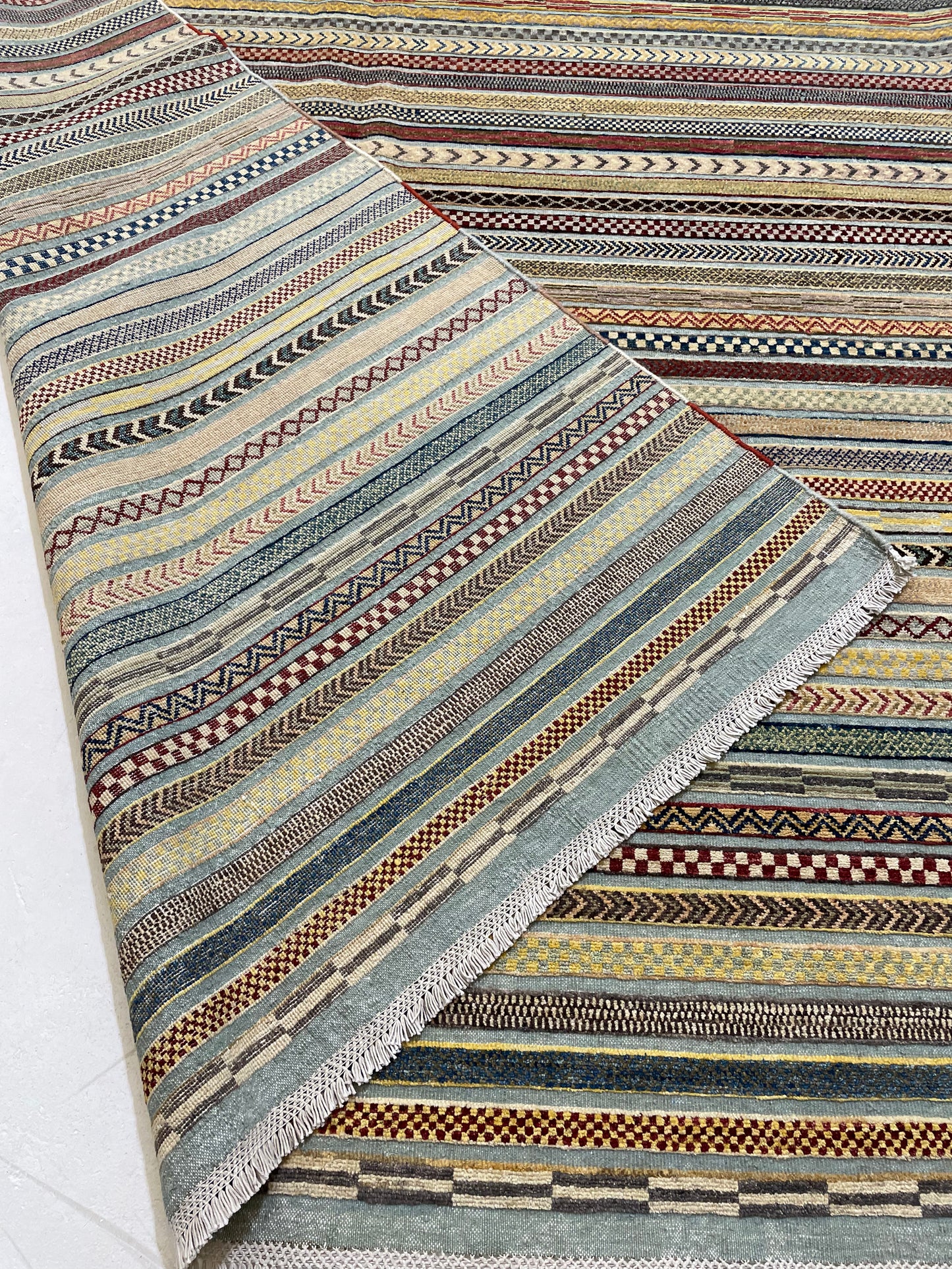 Hand-Knotted Wool Rug Turkish Oushak 10'1" x 13'9"