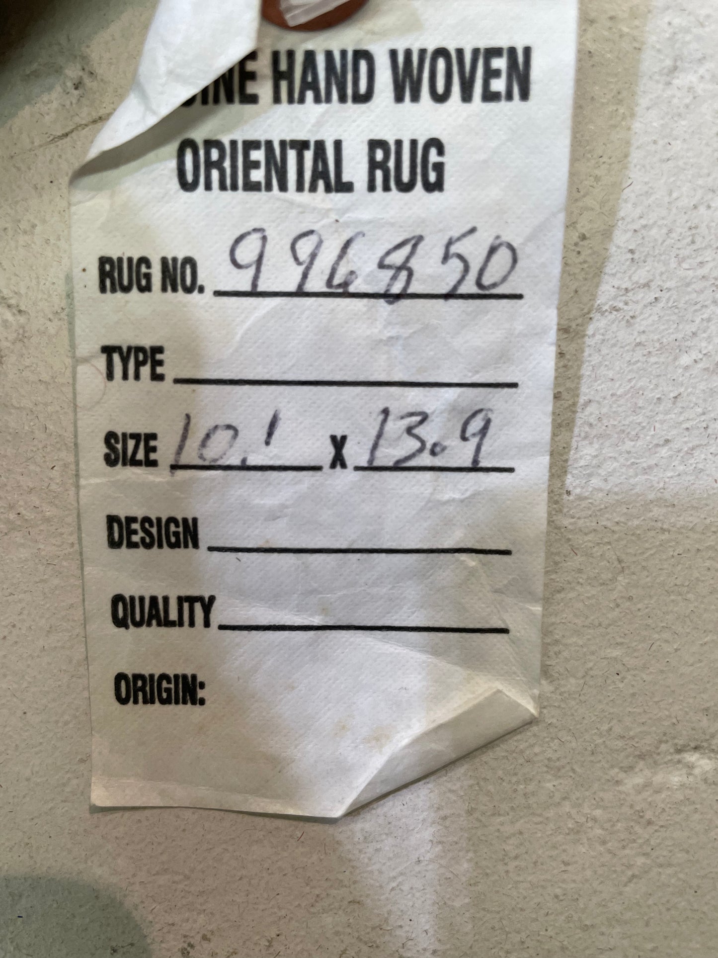 Hand-Knotted Wool Rug Turkish Oushak 10'1" x 13'9"