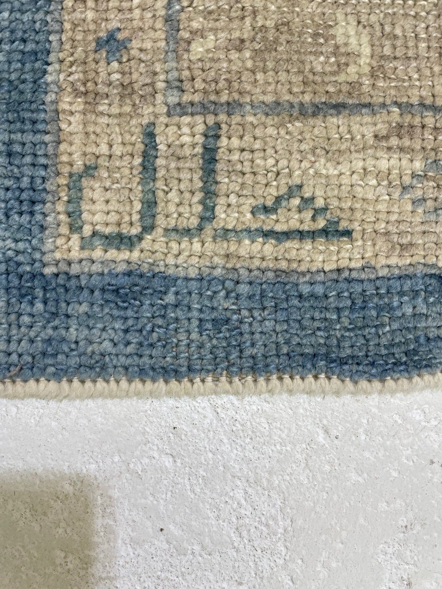 Hand-Knotted Wool Rug Turkish Oushak 10'1" x 11'