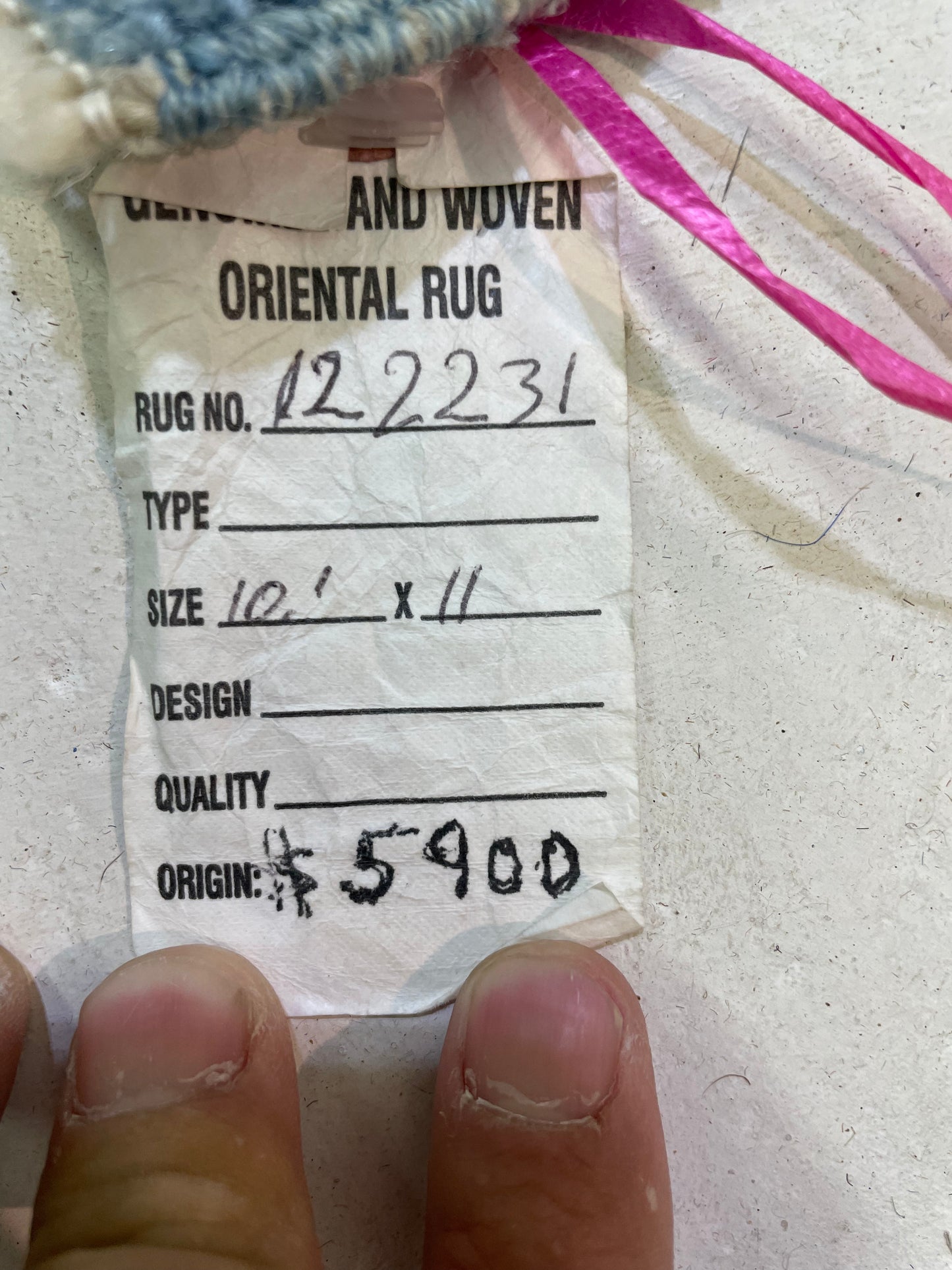 Hand-Knotted Wool Rug Turkish Oushak 10'1" x 11'