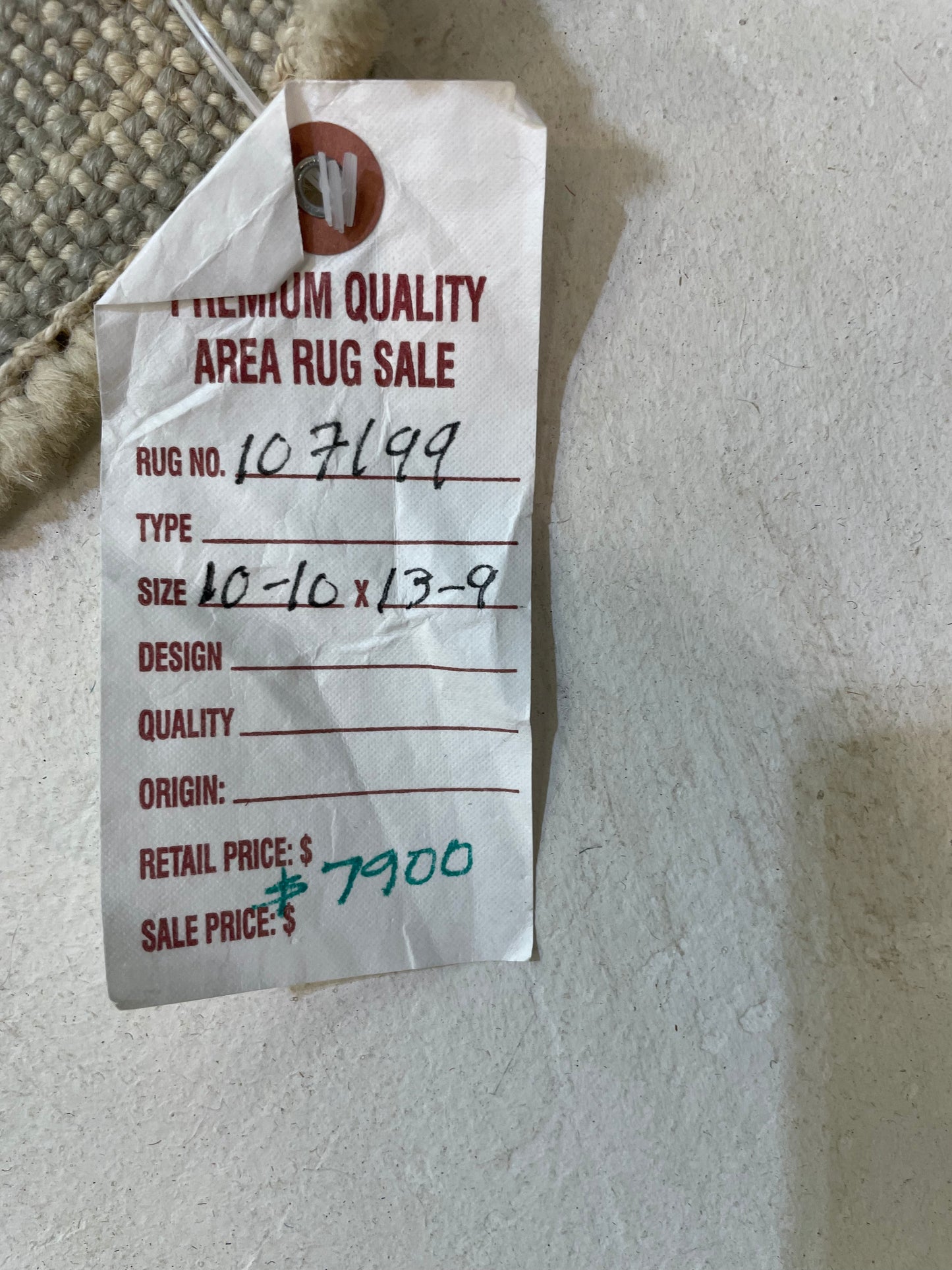 Hand-Knotted Wool Rug Turkish Oushak 10'10" x 13'9"