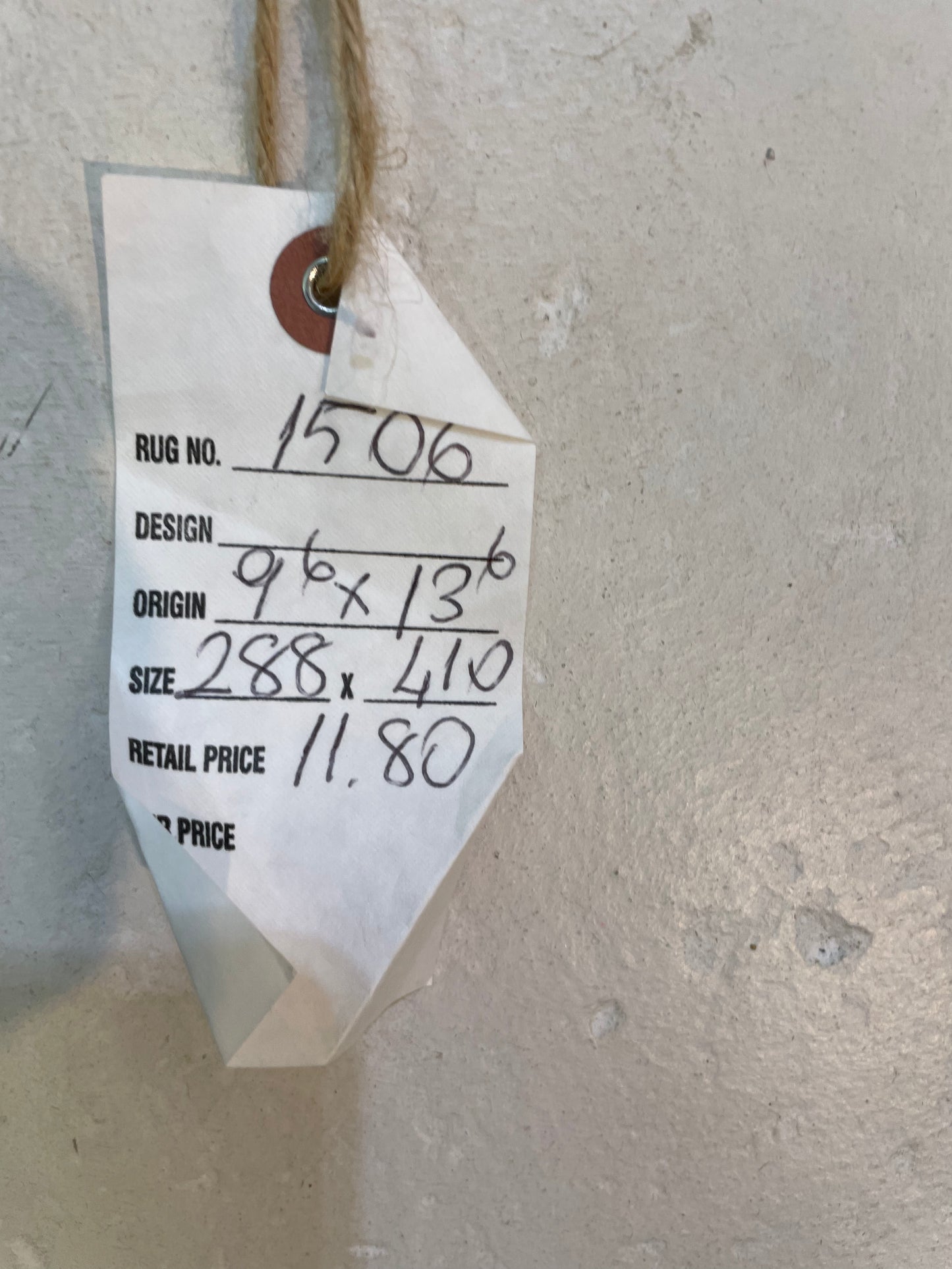 Hand-Knotted Wool Rug Turkish Oushak 9'6" x 13'6"