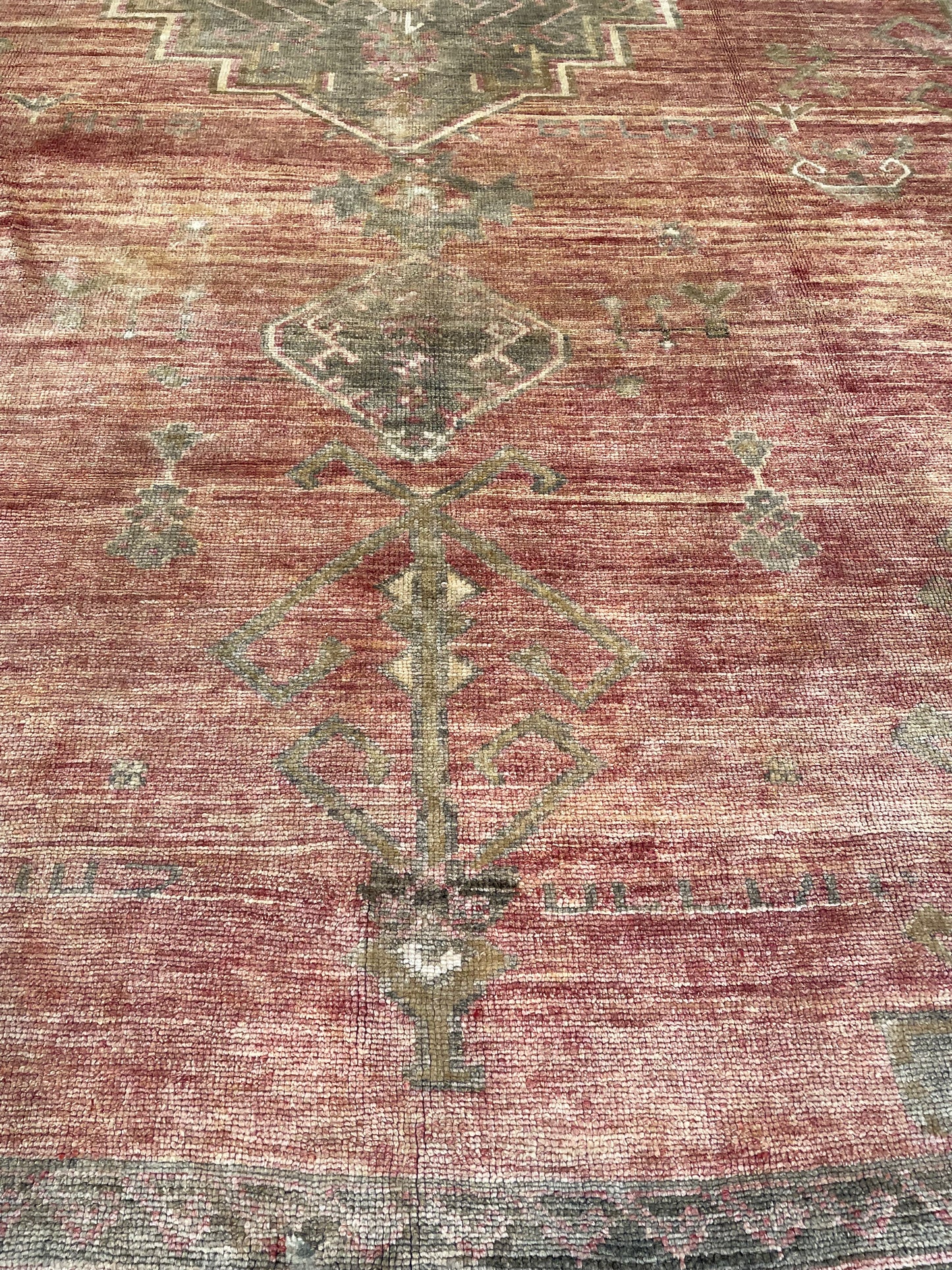 Hand-Knotted Wool Rug Turkish Oushak 8' x 12'2"