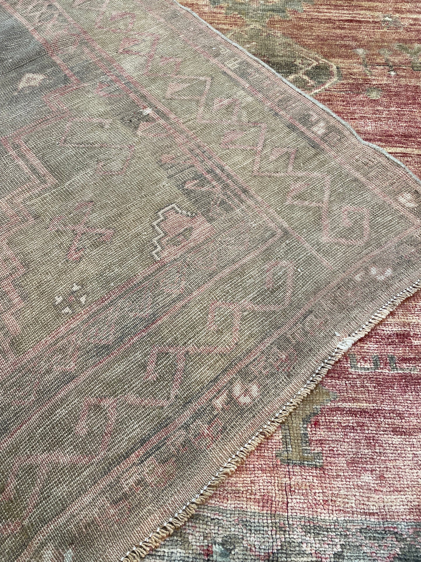 Hand-Knotted Wool Rug Turkish Oushak 8' x 12'2"