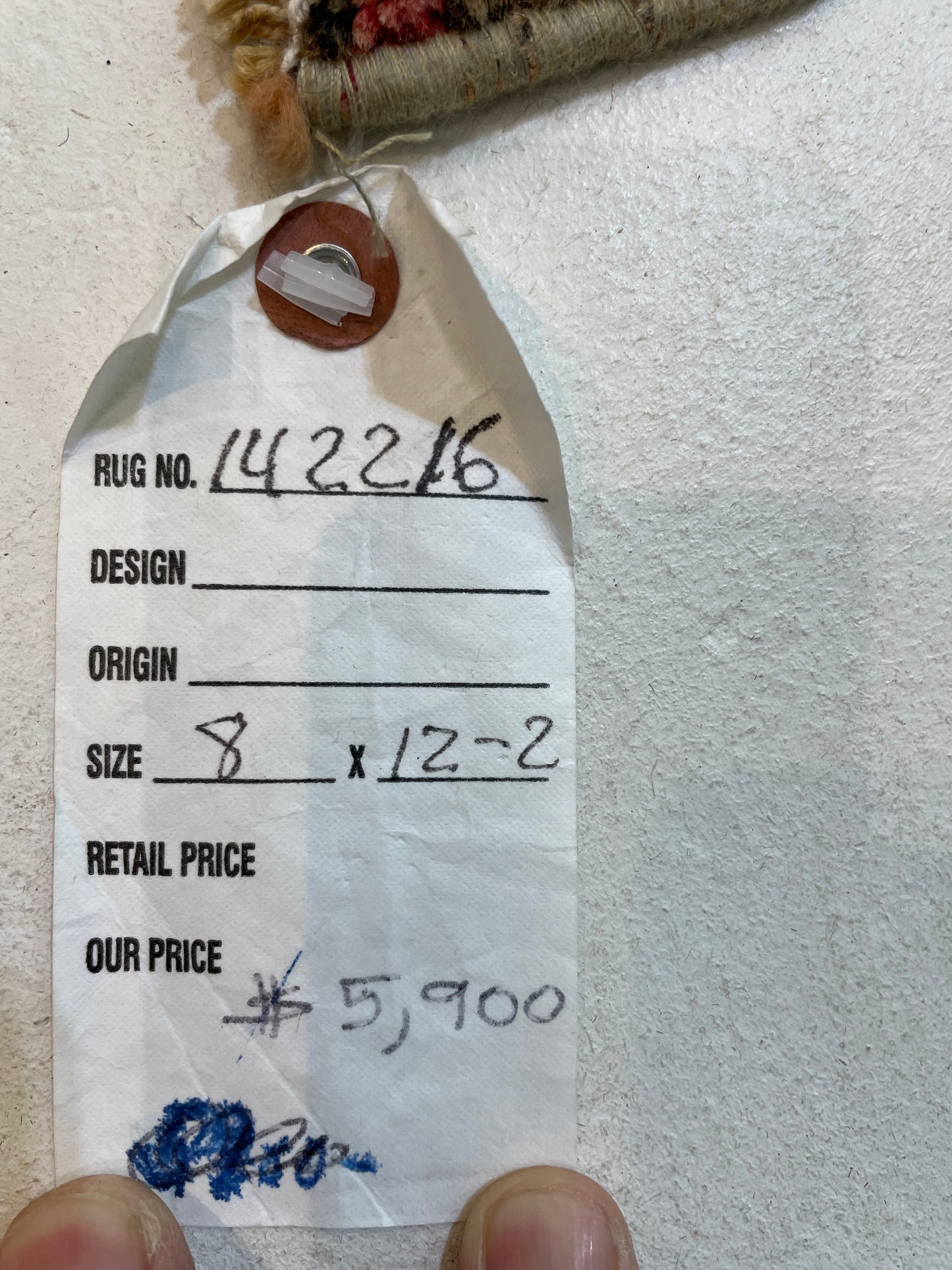 Hand-Knotted Wool Rug Turkish Oushak 8' x 12'2"