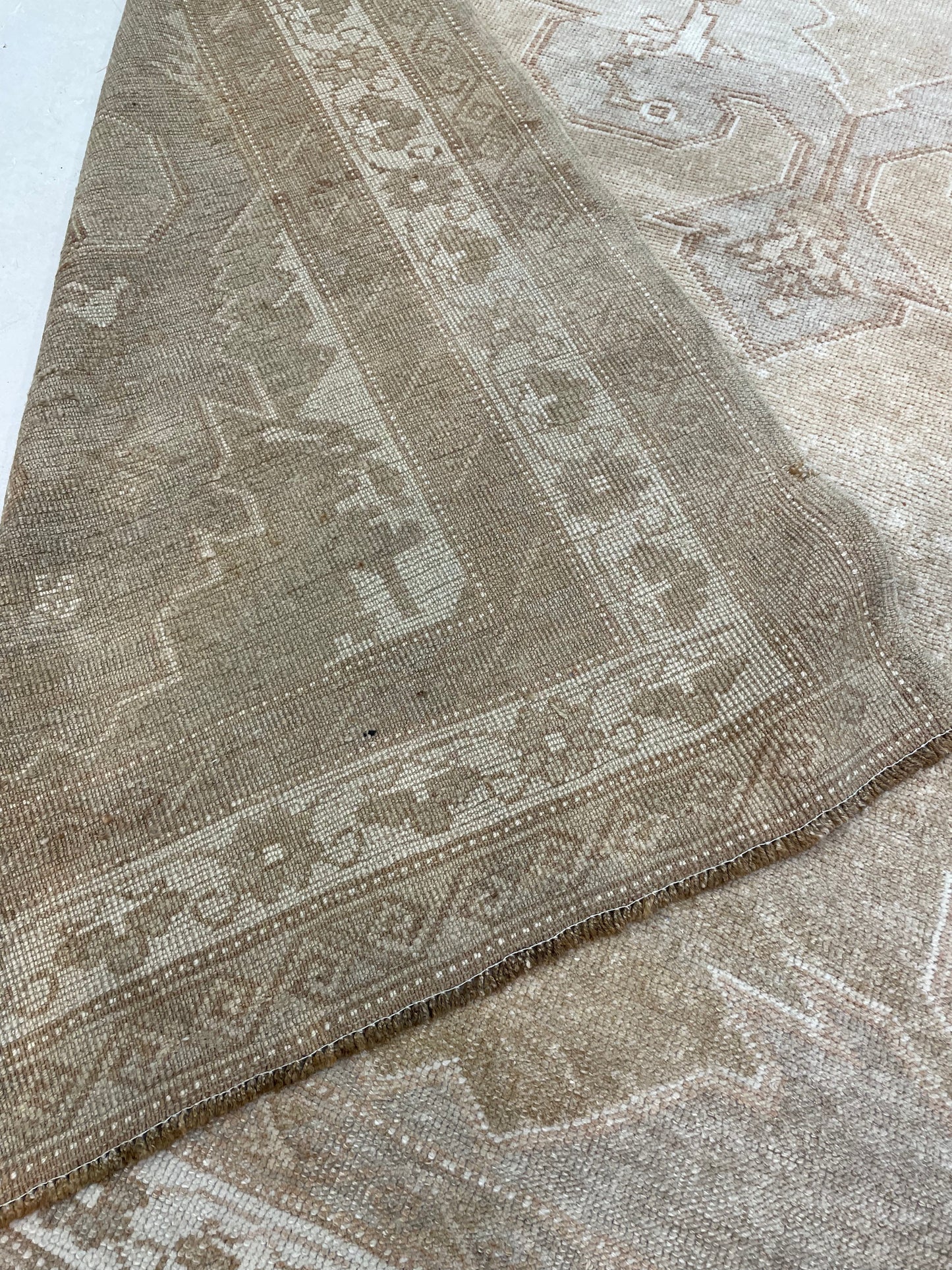 Hand-Knotted Wool Rug Turkish Oushak 7'2" x 10'5"