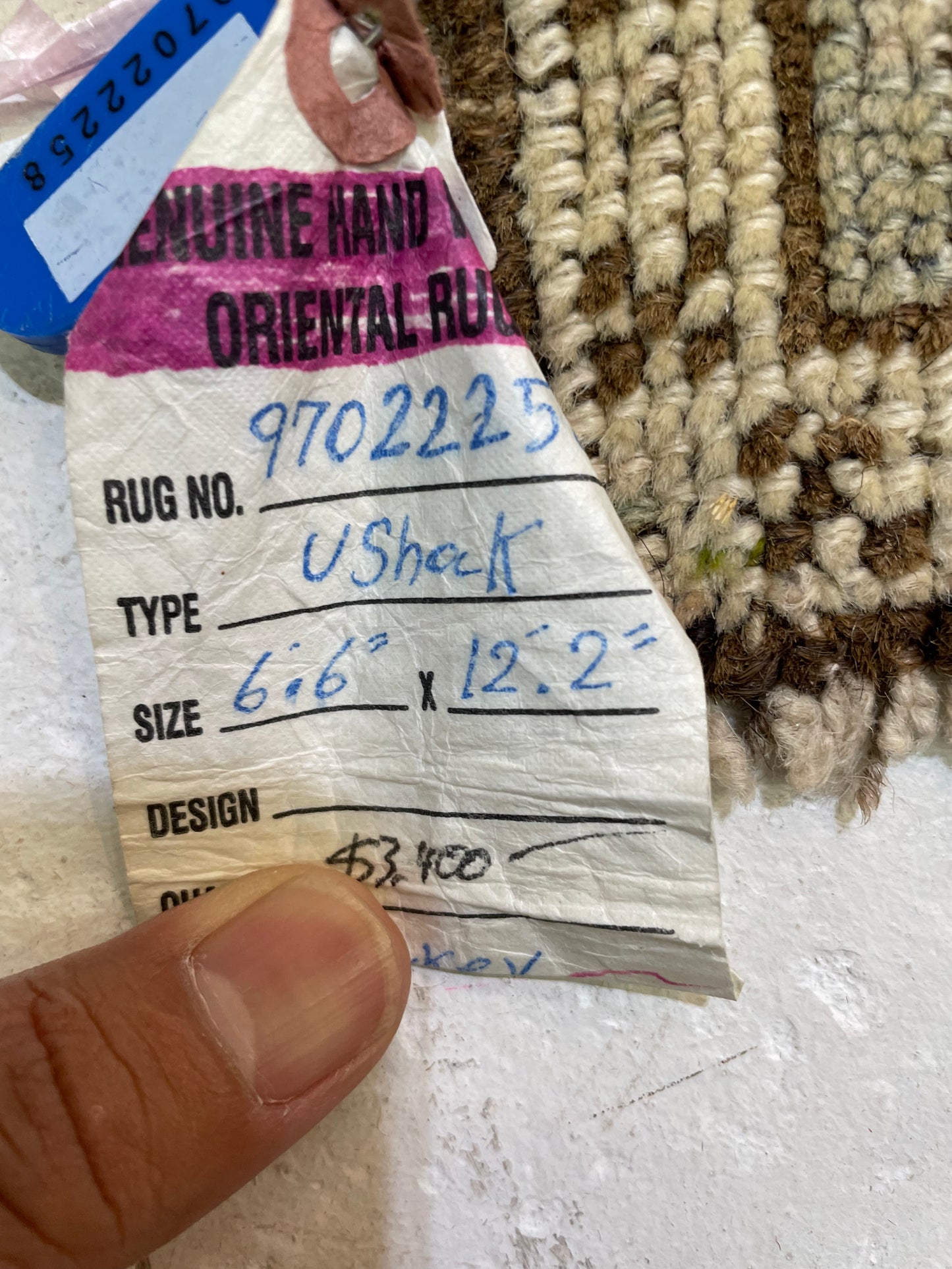 Hand-Knotted Wool Gallery Size Turkish Oushak 6'6" x 12'2"