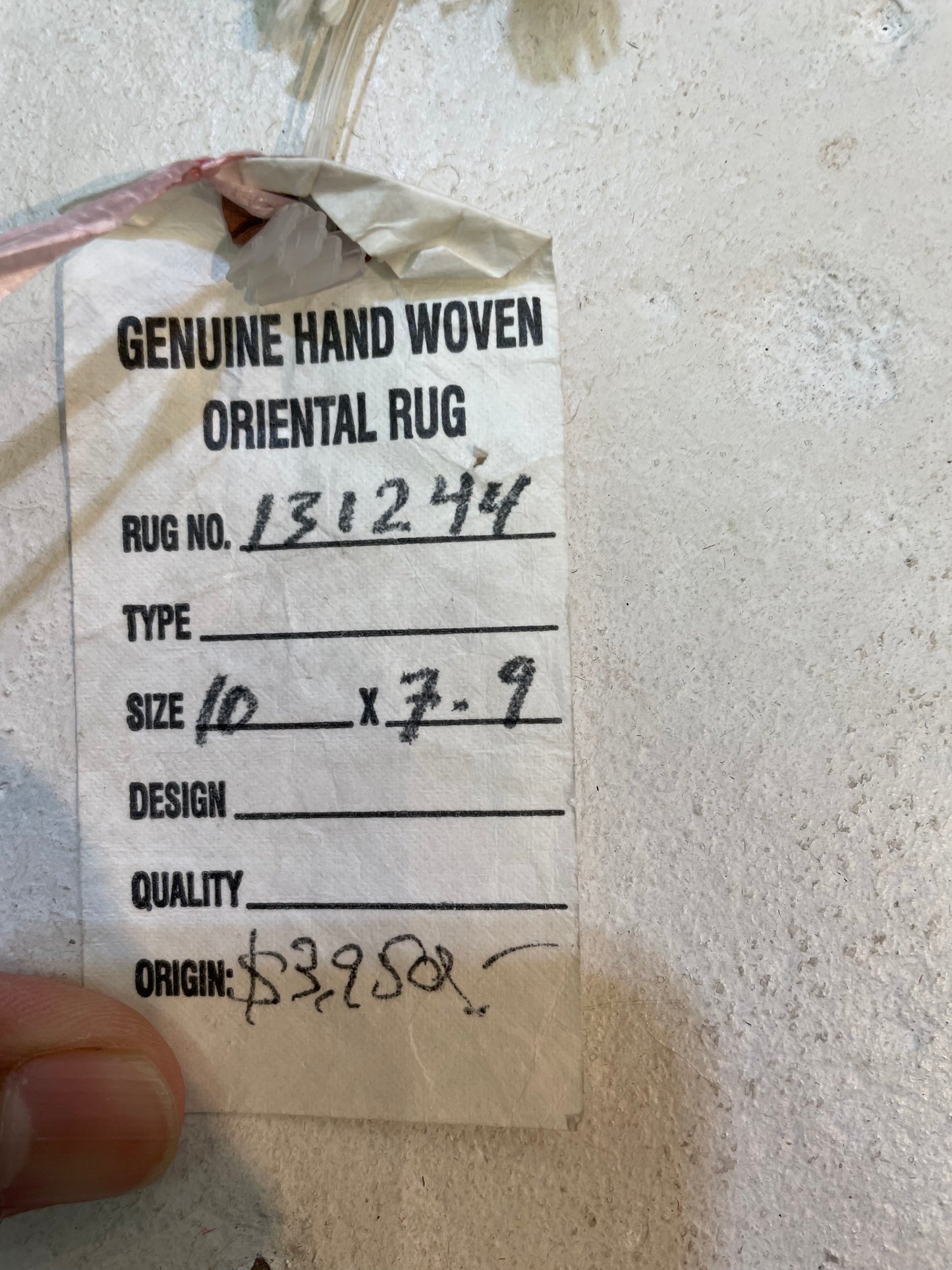 Hand-Knotted Wool Rug Turkish Oushak 7'9" x 10'