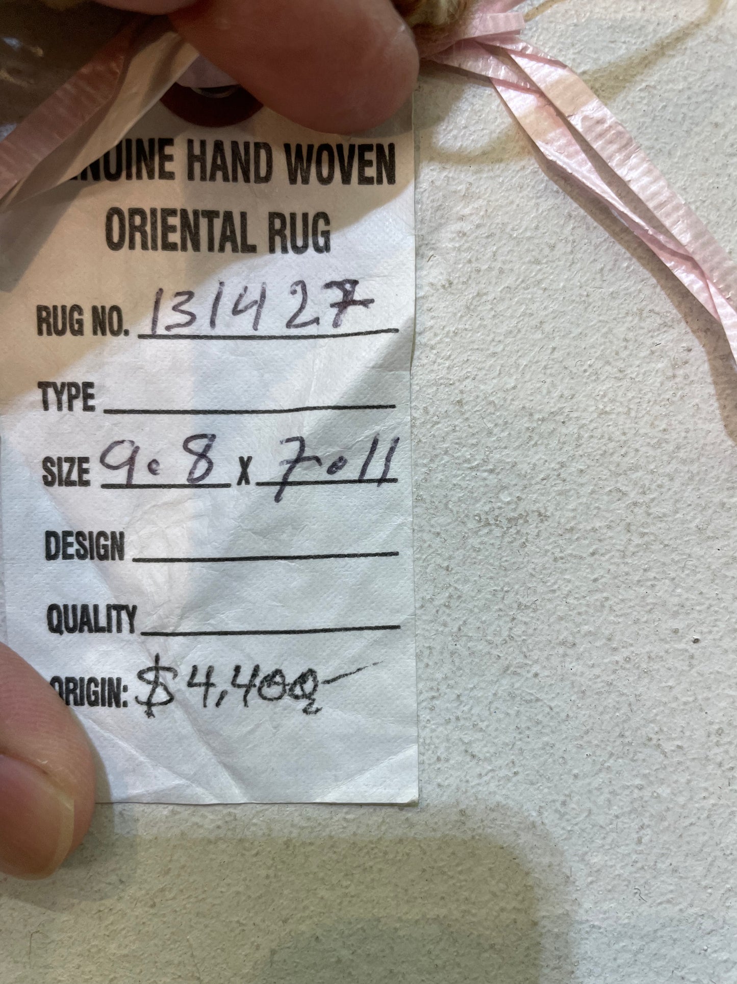 Hand-Knotted Wool Rug Turkish Oushak 7'11" x 9'8"