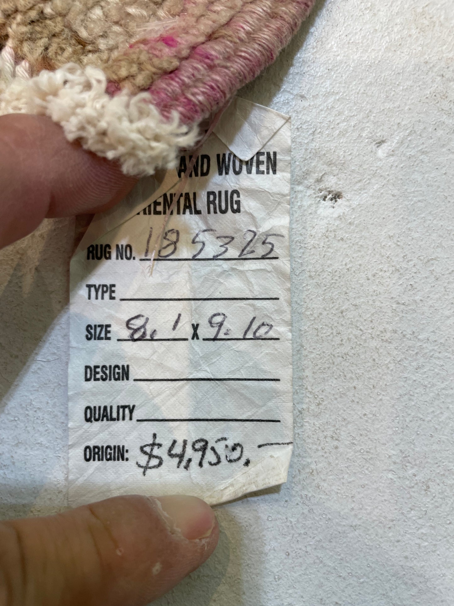 Hand-Knotted Wool Rug Turkish Oushak 8'1" x 9'10"