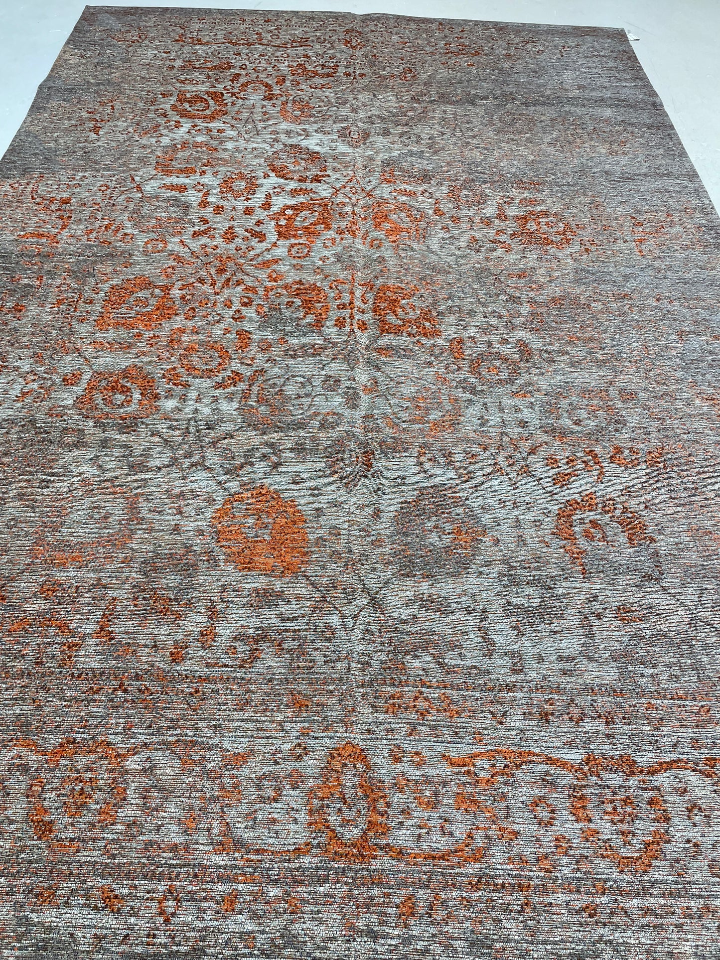 Hand-Knotted Wool Rug Turkish Oushak 5'2" x 7'9"