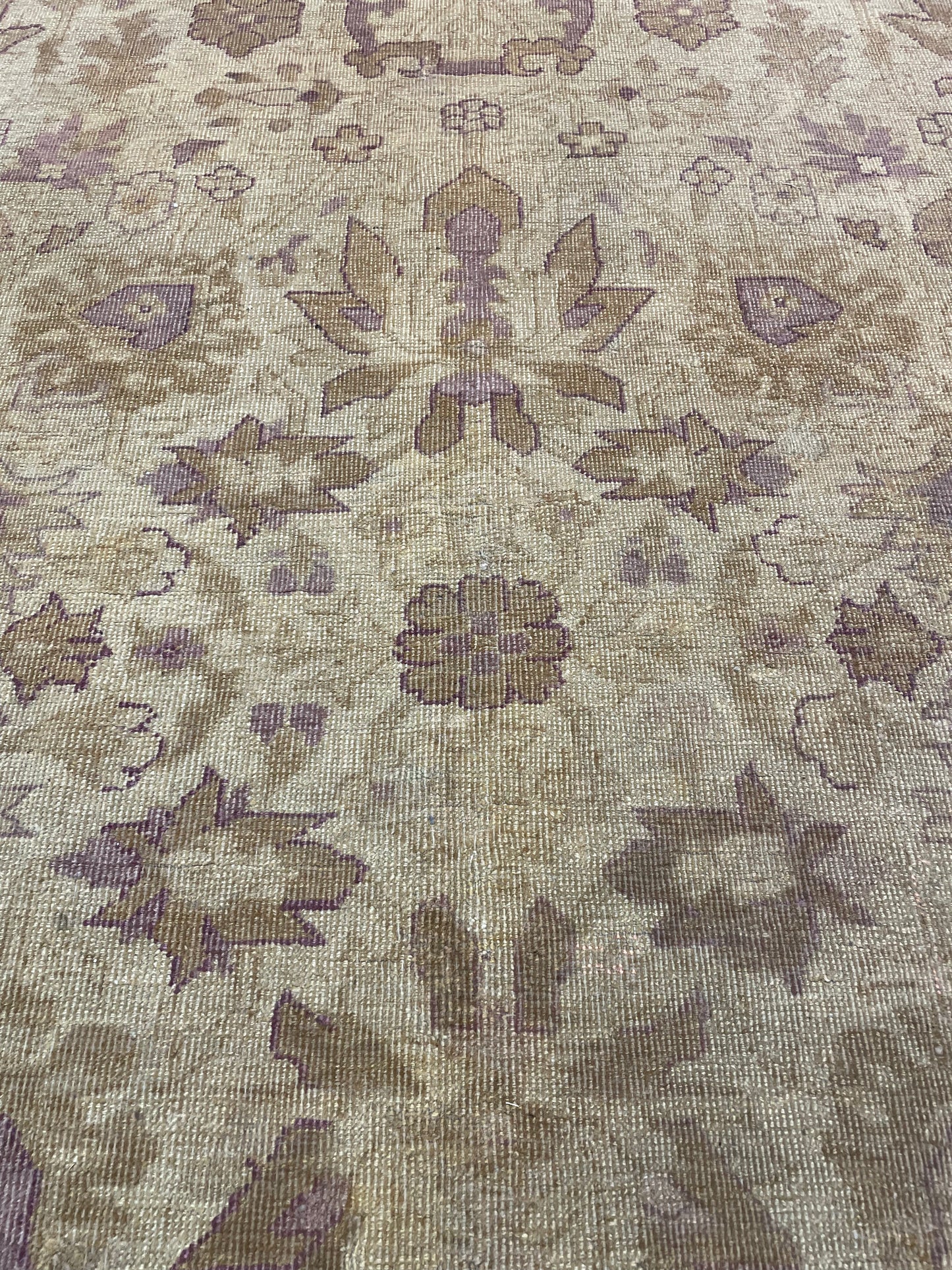 Antique Hand-Knotted Wool Rug Indian Amritsar/Agra 12'8" x 15'