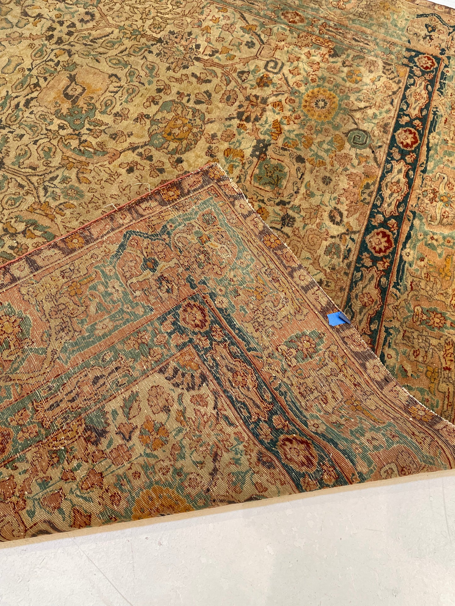 Antique Hand-Knotted Wool Rug Haj Jalili 6'5" x 9'1"