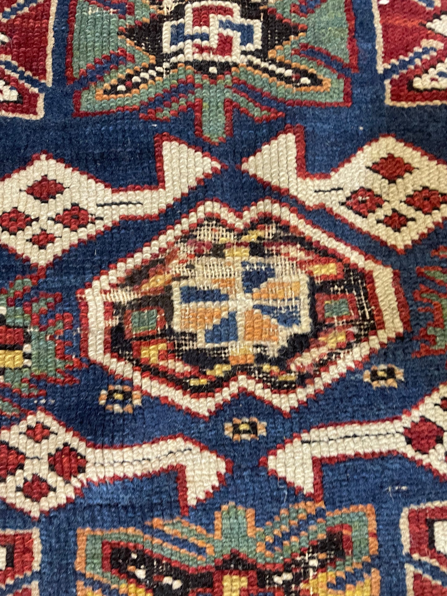 Hand-Knotted Wool Rug Armenian Shirvan 3'2" x 4'6"