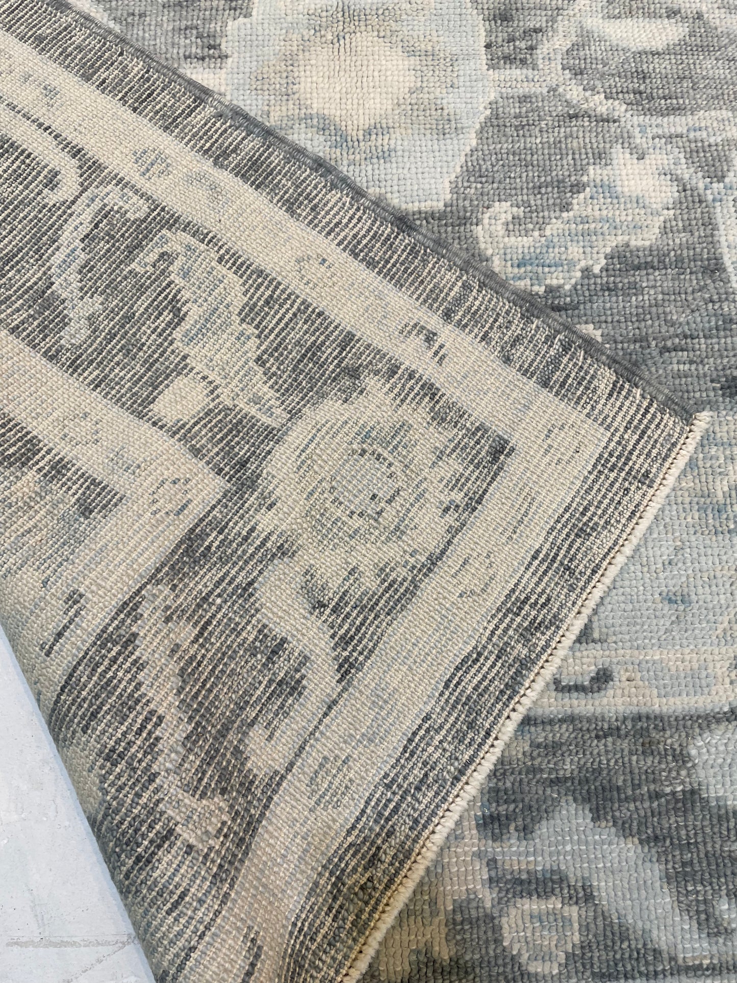 Hand-Knotted Wool Rug Turkish Oushak 5' x 6'6"