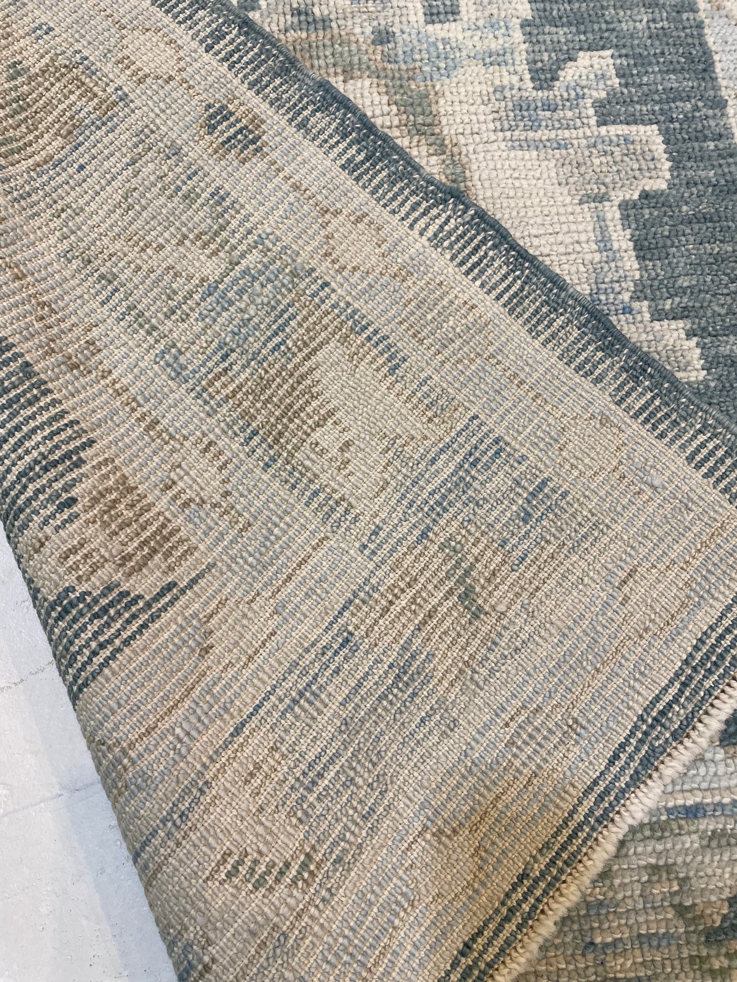 Hand-Knotted Wool Rug Turkish Oushak 3'9" x 6'