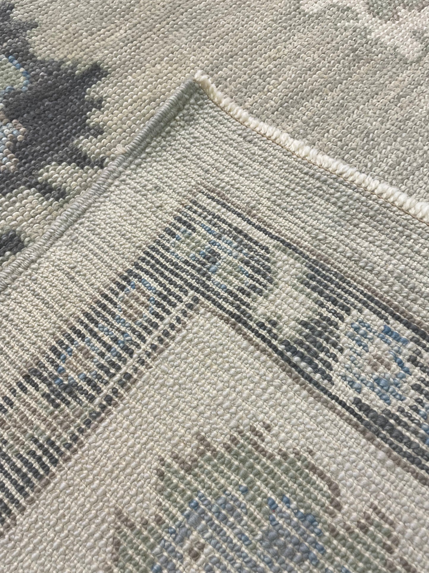 Hand-Knotted Wool Rug Turkish Oushak 9'11" x 13'11"