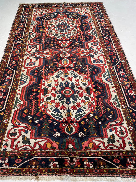 Hand-Knotted Wool Rug Bakhtiari 5'2" x 9'3"