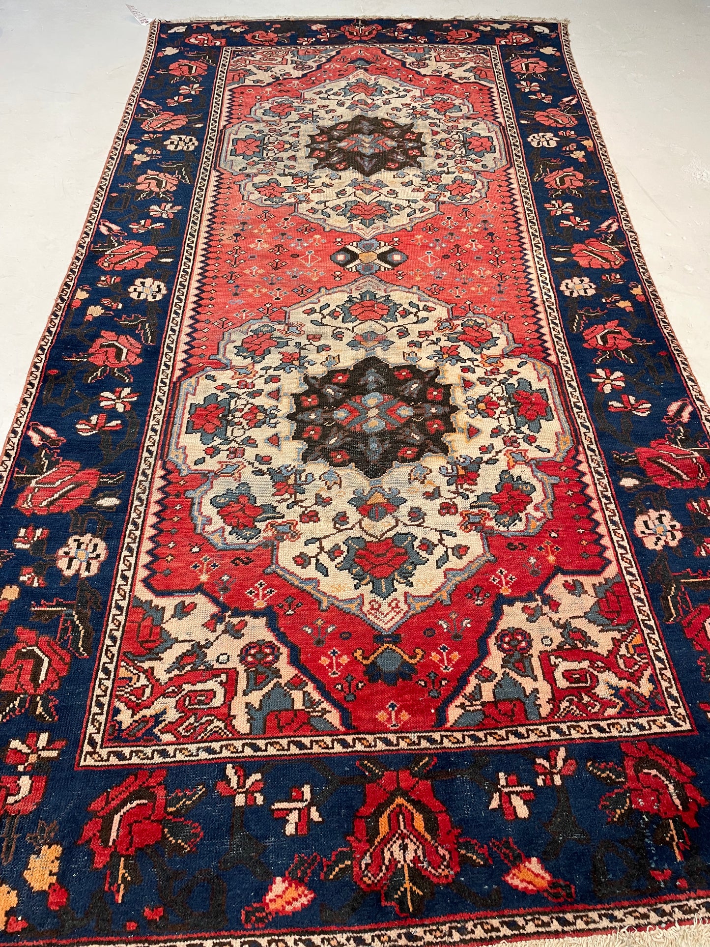 Hand-Knotted Wool Gallery Size Bakhtiari Henegoon 4'11" x 9'10"