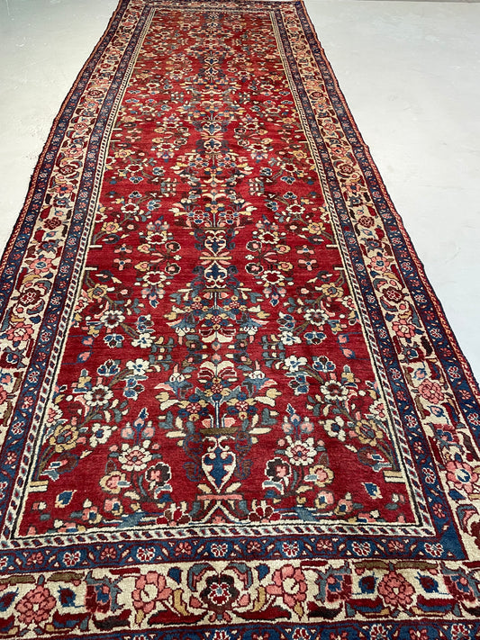 Hand-Knotted Wool Gallery Size Hamedan Borchaloo 5'2" x 15'6"