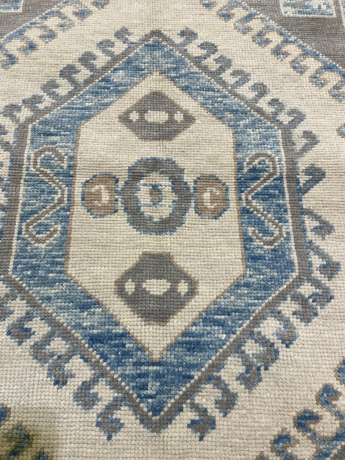 Hand-Knotted Wool Rug Turkish Oushak 5'1" x 6'6"