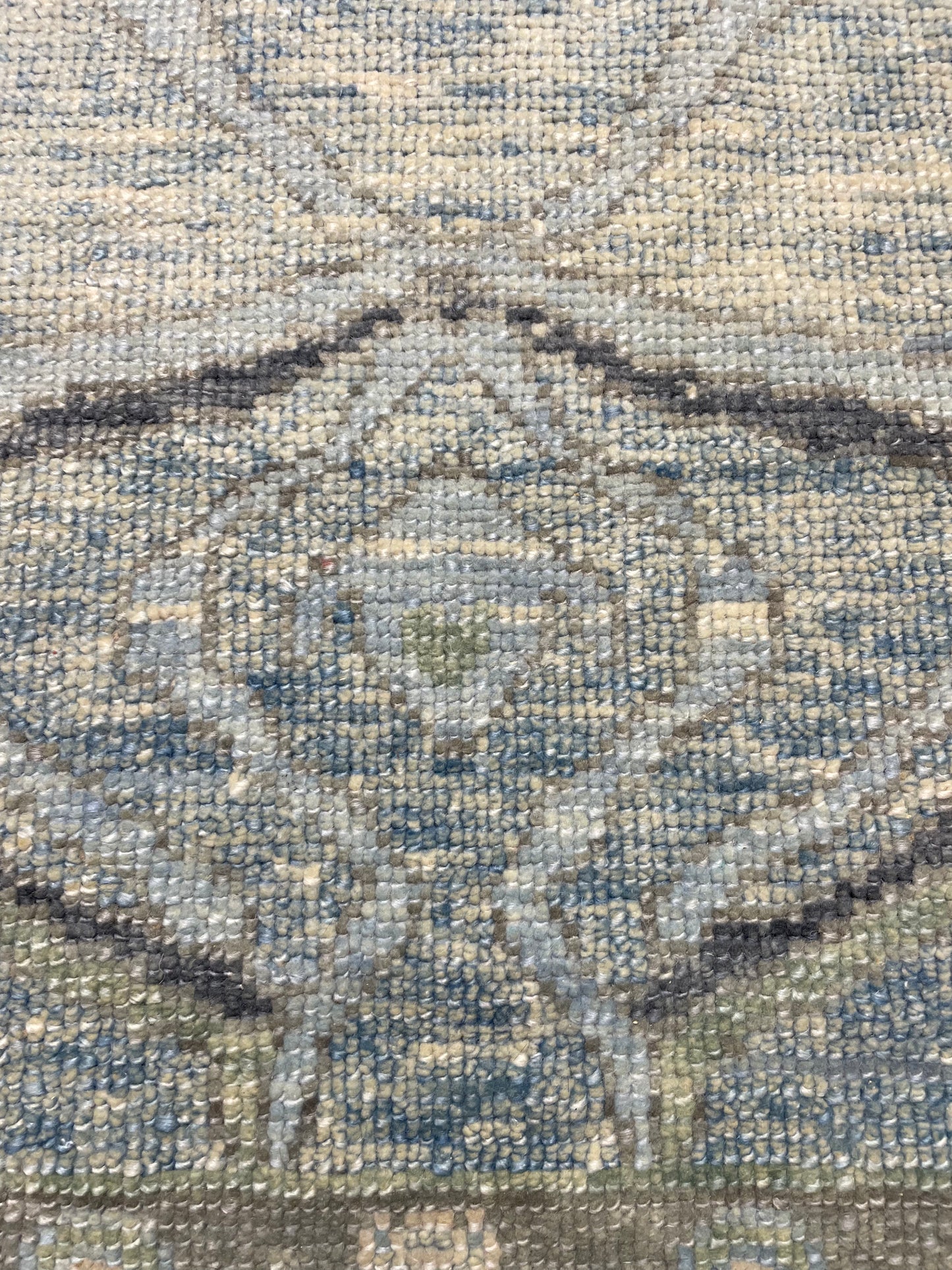 Hand-Knotted Wool Rug Turkish Oushak 8'7" x 10'10"