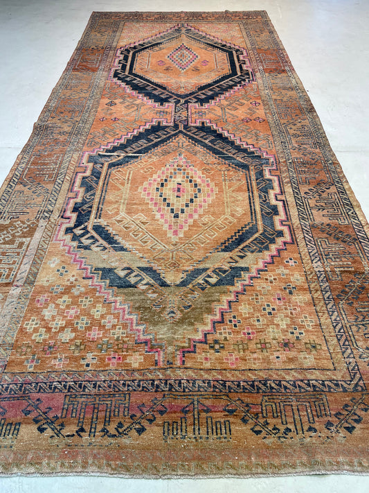 Hand-Knotted Wool Gallery Size Turkish Oushak 6'3" x 13'10"